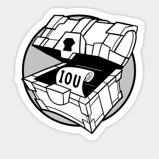 Empty Treasure Chest Sticker